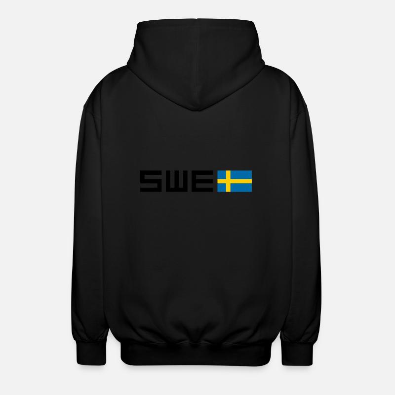 Sweden - Unisex Hooded Jacket - black