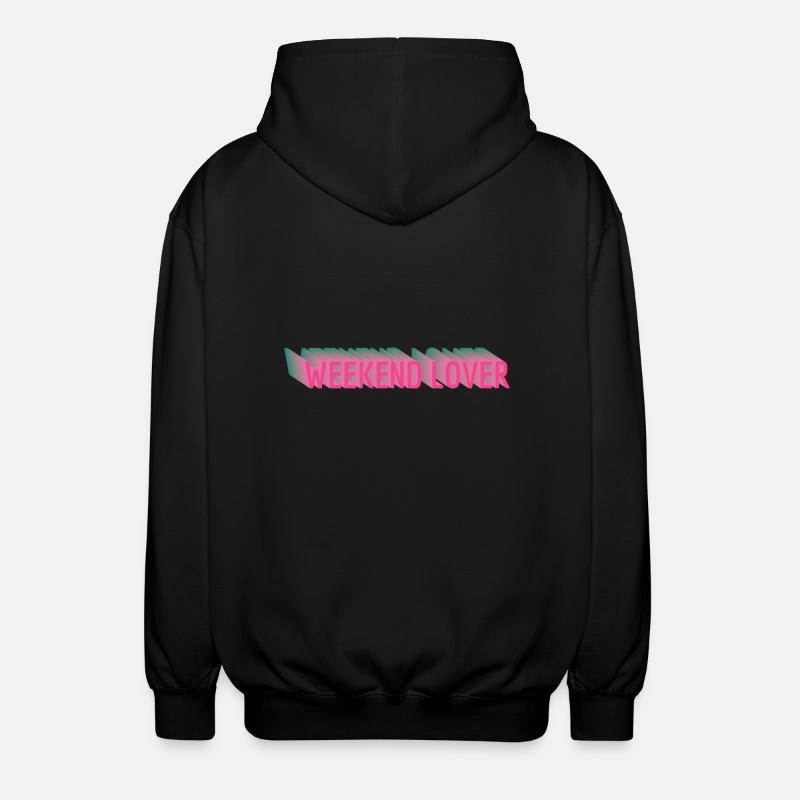 Weekend Lover - Unisex Kapuzenjacke - Schwarz