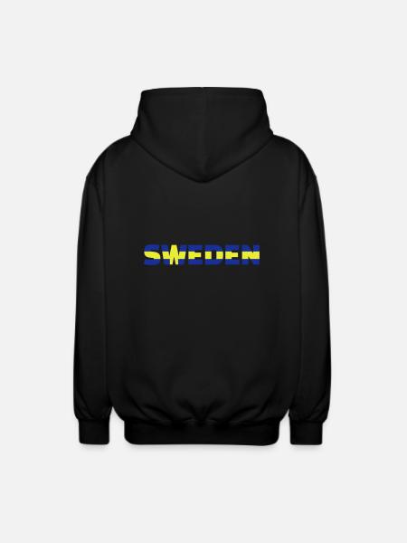 Sweden - Unisex Hooded Jacket - black