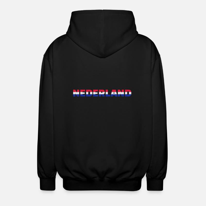 Niederlande - Unisex Kapuzenjacke - Schwarz