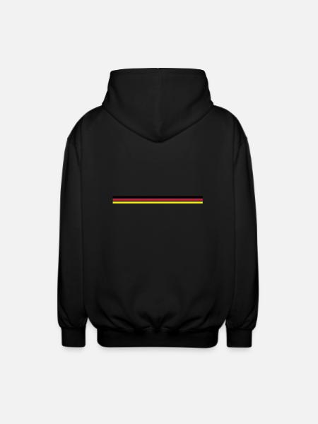Flagge Deutschland - Unisex Kapuzenjacke - Schwarz