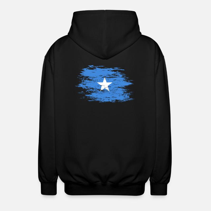 Drapeau de la Somalie utilisé - Veste à capuche unisexe - noir
