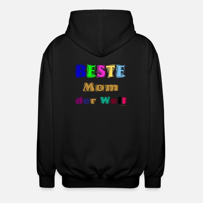 Beste Mutter der Welt - Unisex Kapuzenjacke - Schwarz