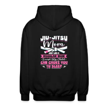 Jiu Jitsu Mom Self Defense Design - Veste à capuche unisexe - noir - Dos - AI Model Male 185 light (185cm)