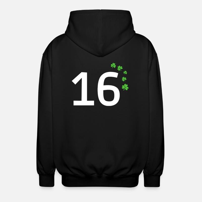 16 - Unisex Kapuzenjacke - Schwarz