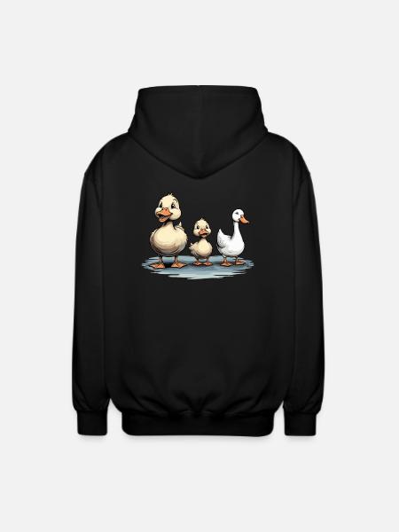 ENTEN UND GANS - Unisex Kapuzenjacke - Schwarz