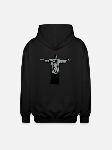 christ redeemer statue rio janeiro - Unisex Hooded Jacket - black