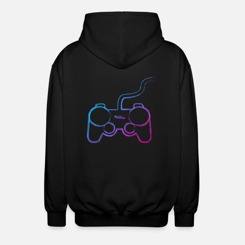 Controller Graffiti Gamer - Unisex Hooded Jacket - black