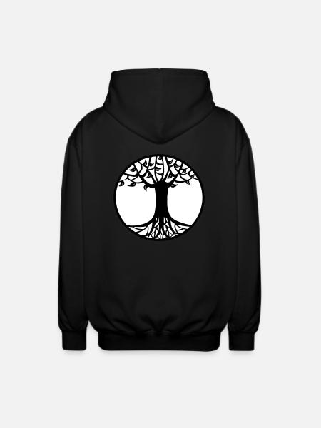 Baum des Lebens - Unisex Kapuzenjacke - Schwarz