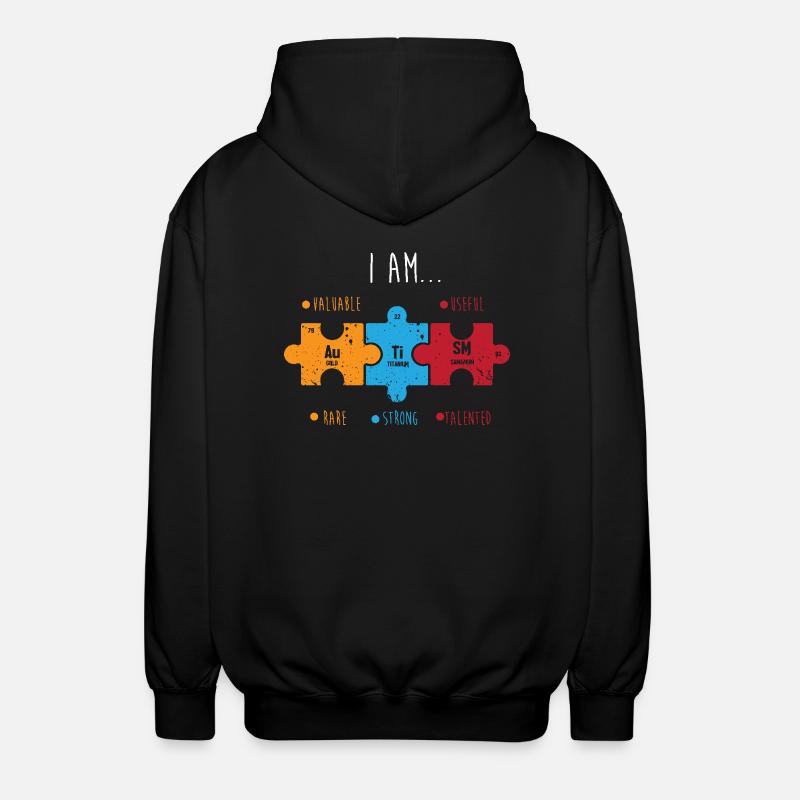 Periodensystem - Unisex Kapuzenjacke - Schwarz