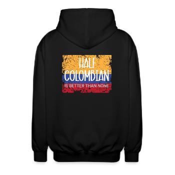 Colombie - Veste à capuche unisexe - noir - Dos - AI Model Male 185 light (185cm)