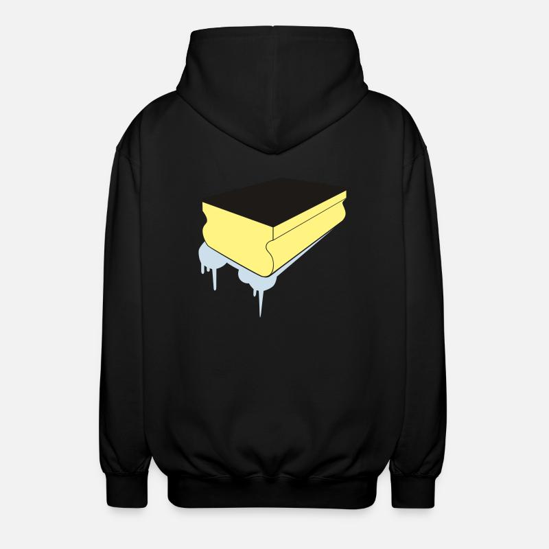 clean_schwamm - Unisex Kapuzenjacke - Schwarz