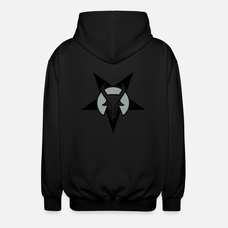 goat head star - Unisex Kapuzenjacke - Schwarz