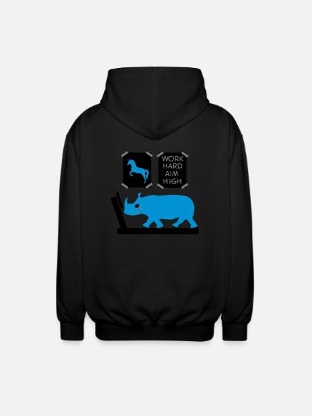 motivation - Unisex Hooded Jacket - black