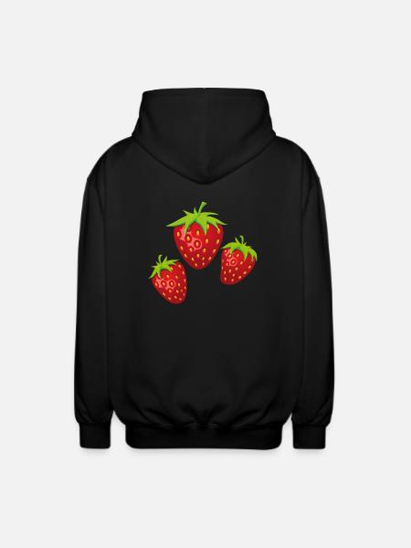 3fraises - Veste à capuche unisexe - noir