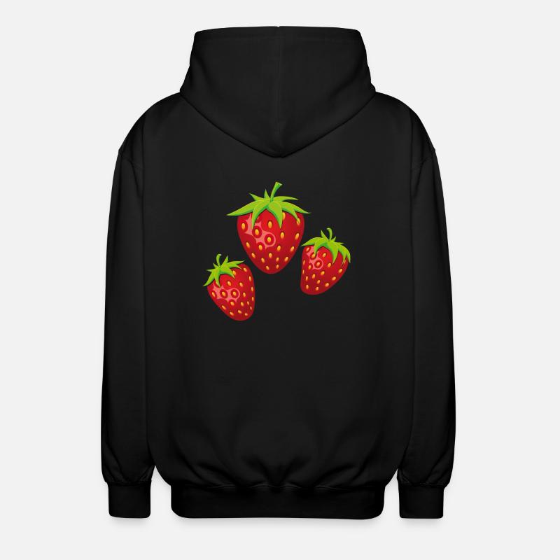 3fraises - Veste à capuche unisexe - noir