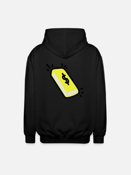 Goldbarren - Unisex Kapuzenjacke - Schwarz