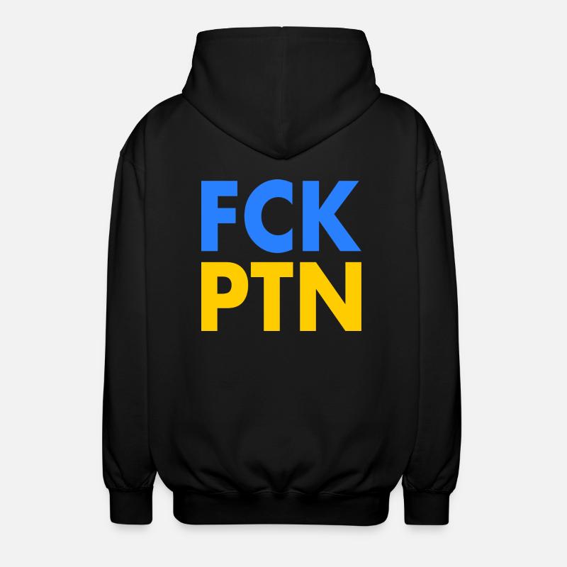 Fck ptn - Unisex Kapuzenjacke - Schwarz