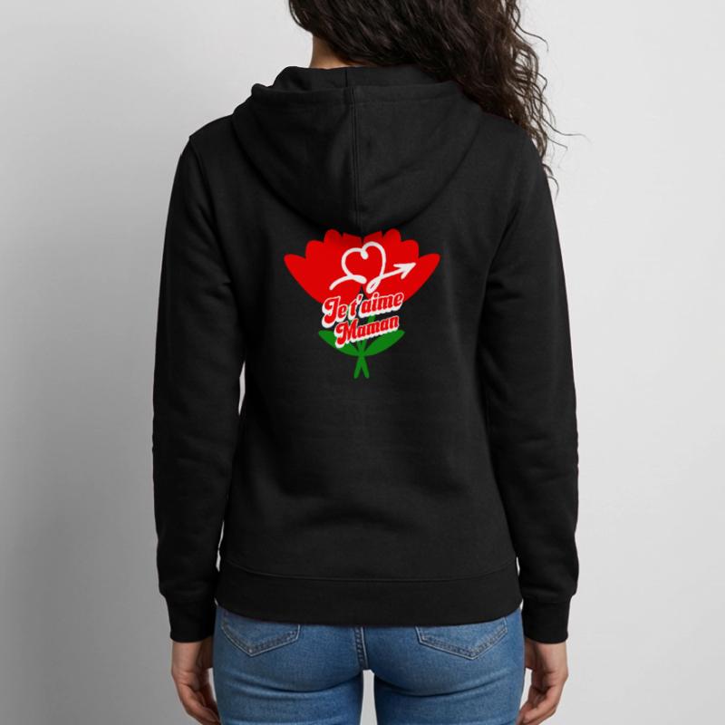 Ich liebe dich Mama Muttertag Unisex Kapuzenjacke