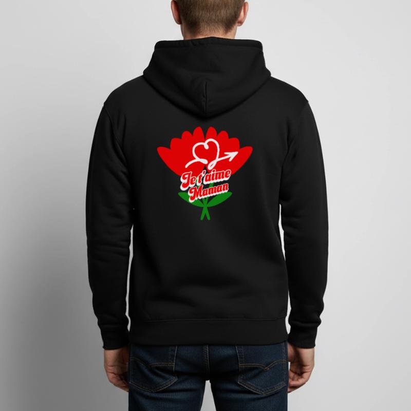 Ich liebe dich Mama Muttertag Unisex Kapuzenjacke