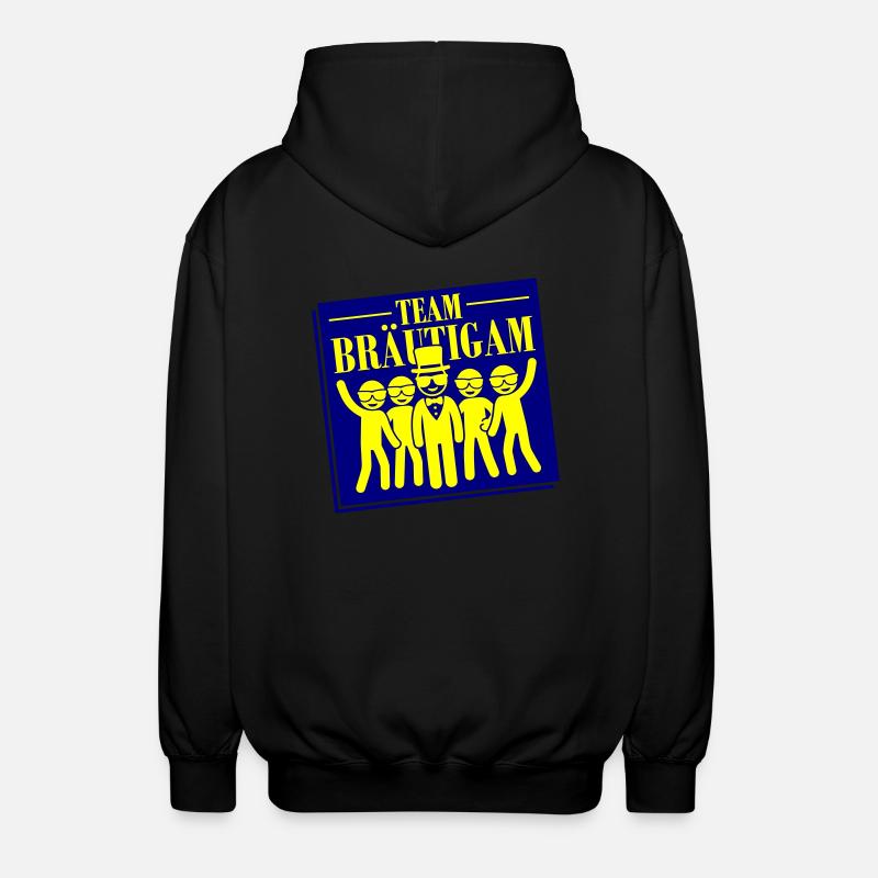 Team Bräutigam - Unisex Kapuzenjacke - Schwarz