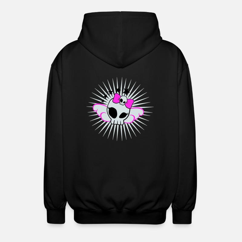 Skull Girl - Veste à capuche unisexe - noir