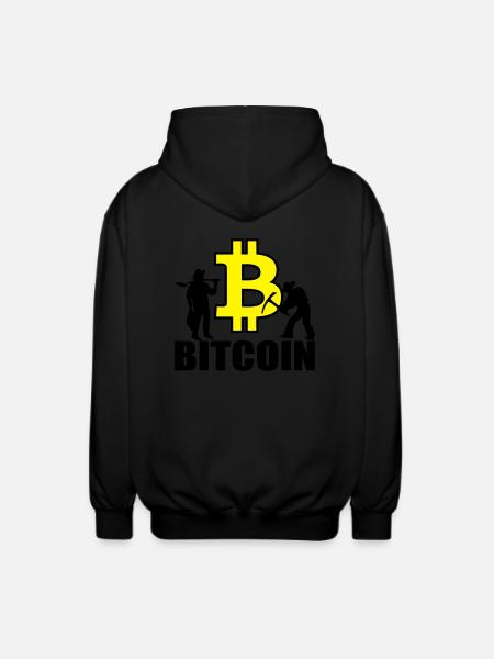 Bitcoin Satoshi Nakamoto - Unisex Kapuzenjacke - Schwarz