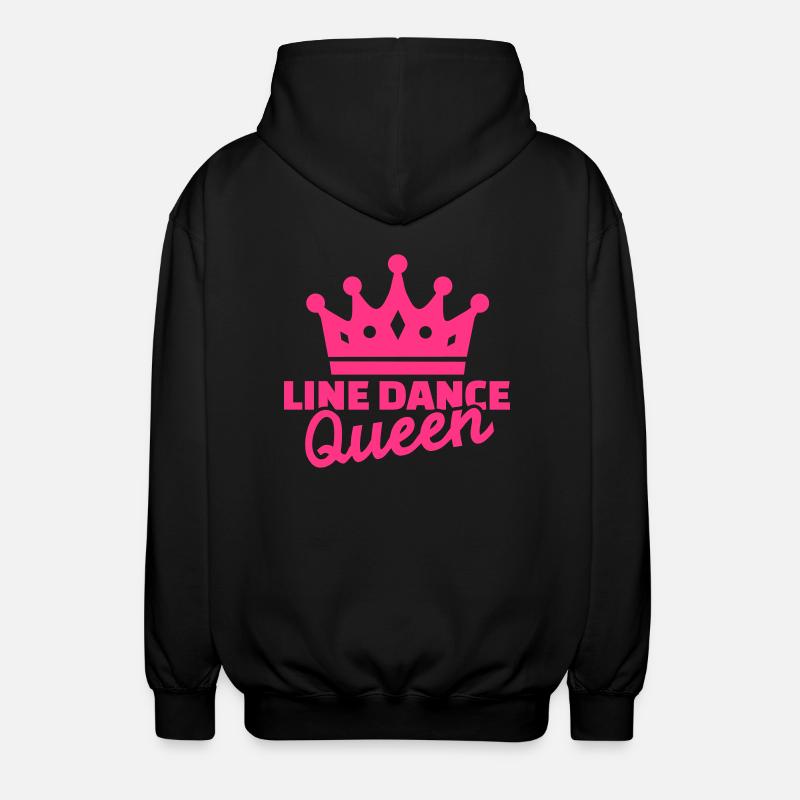Line dance - Unisex Kapuzenjacke - Schwarz