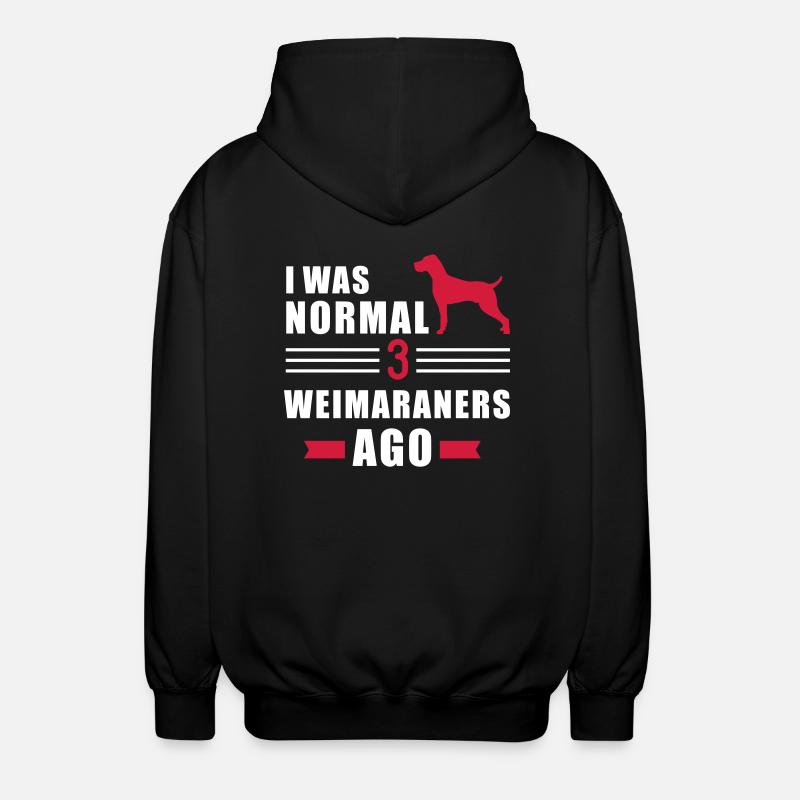 Weimaraner - Unisex Kapuzenjacke - Schwarz