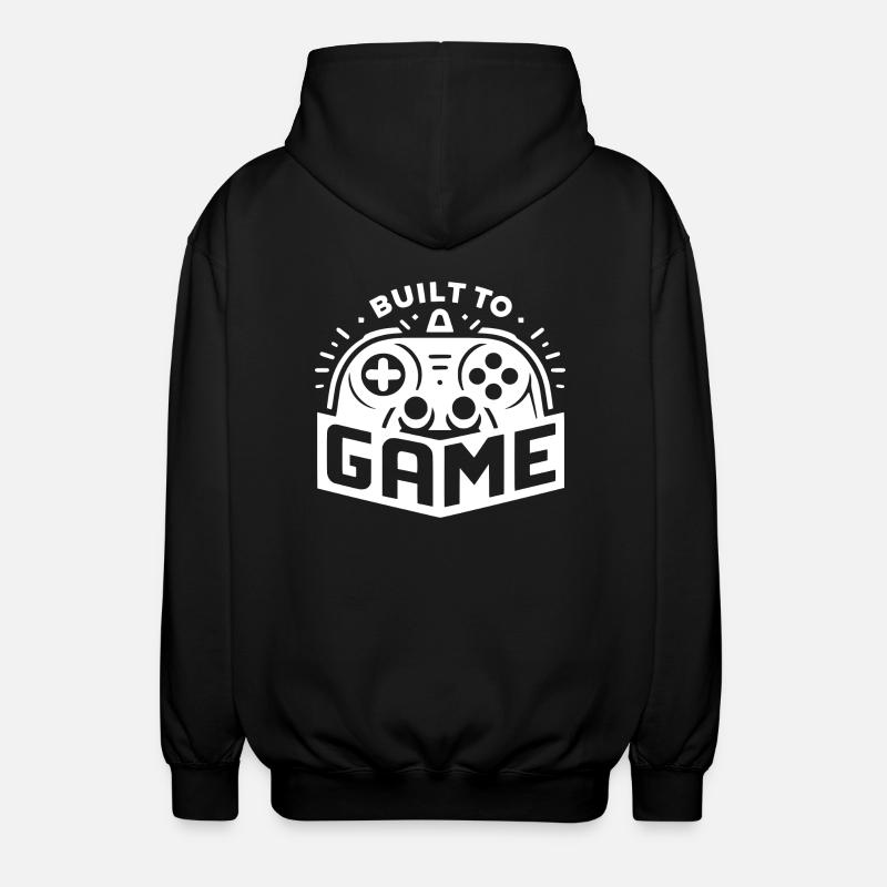 Built to Game - Unisex Hooded Jacket - black