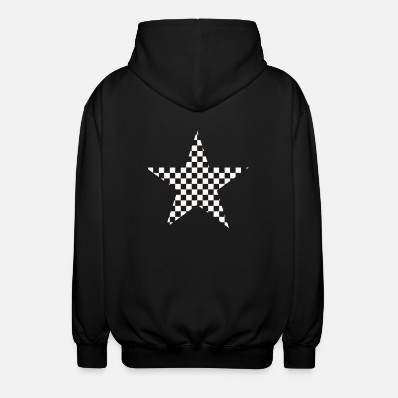 Ska Star - Unisex Hooded Jacket - black