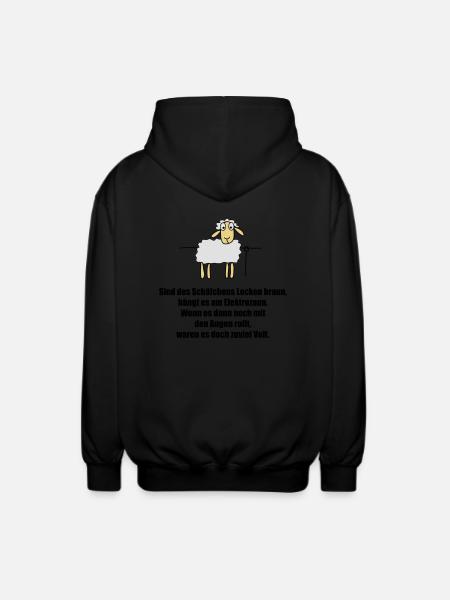 schaefchen - Unisex Kapuzenjacke - Schwarz
