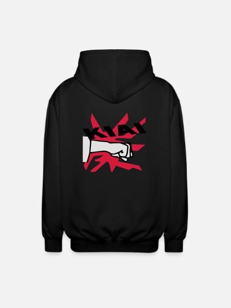 karaté kiai - Veste à capuche unisexe - noir