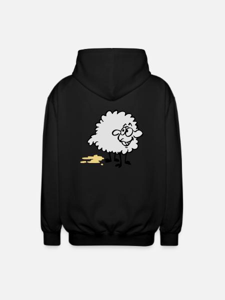 Piss Schaf - Unisex Kapuzenjacke - Schwarz