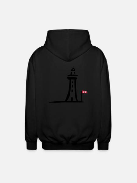 leuchtturm - Unisex Kapuzenjacke - Schwarz