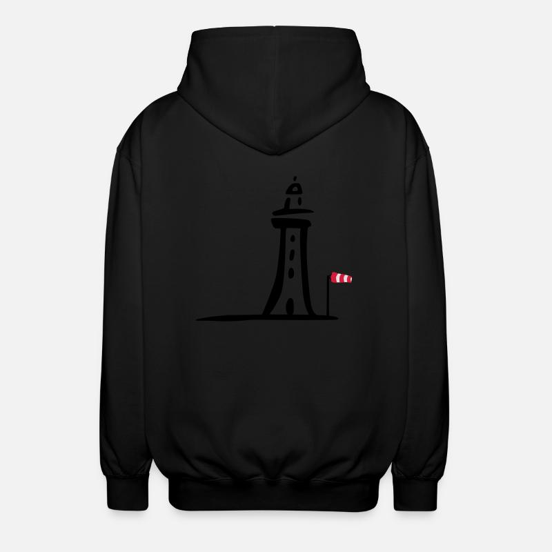 leuchtturm - Unisex Kapuzenjacke - Schwarz