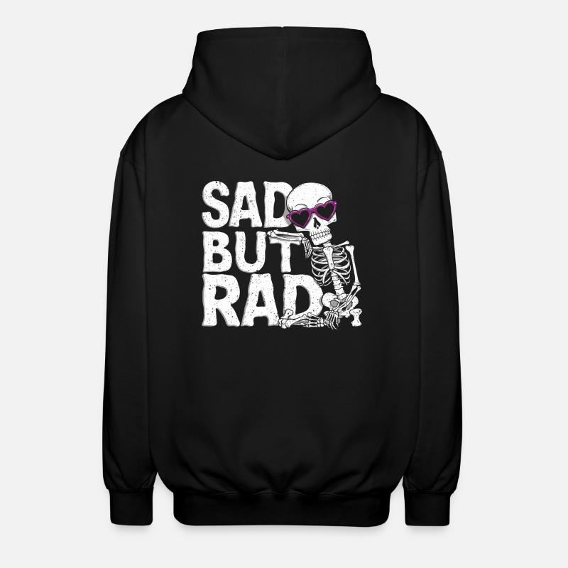 Melancholy with style - Unisex Hooded Jacket - black
