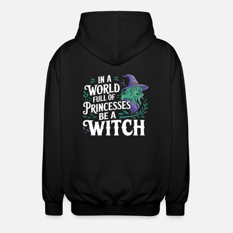 Be different, be magical! - Unisex Hooded Jacket - black