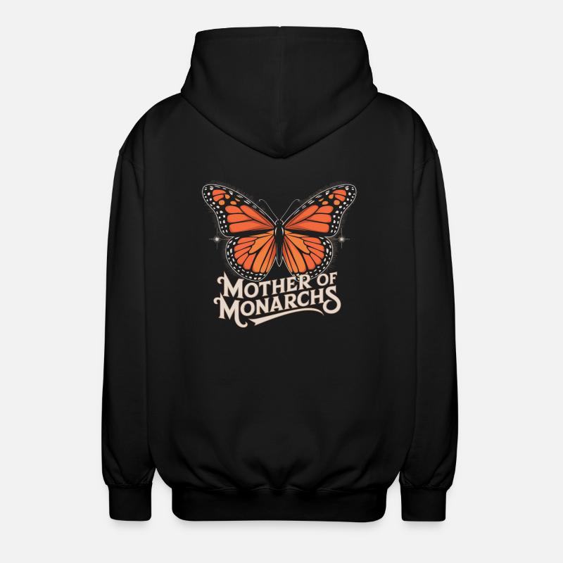 Majestueux monarque papillon amour - Veste à capuche unisexe - noir
