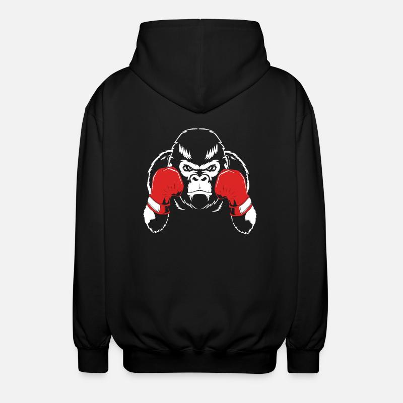 Gorilla - Unisex Kapuzenjacke - Schwarz