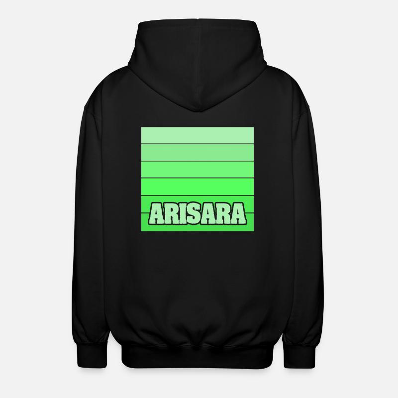 Arisara - Veste à capuche unisexe - noir