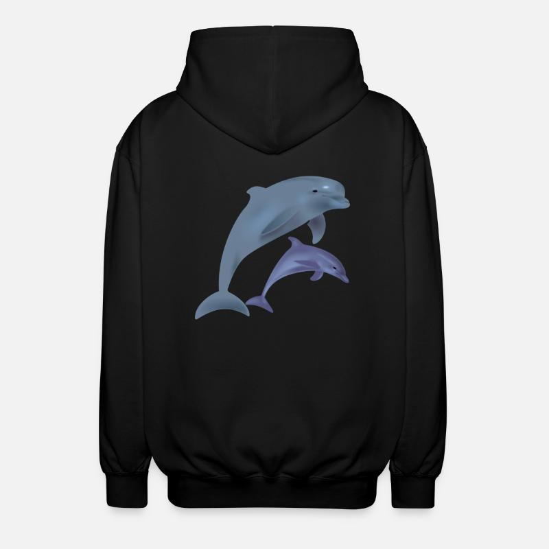 Dolphins - Veste à capuche unisexe - noir