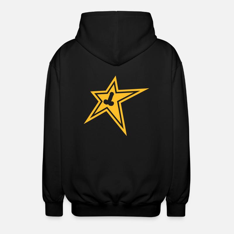 star_pimmel - Unisex Kapuzenjacke - Schwarz