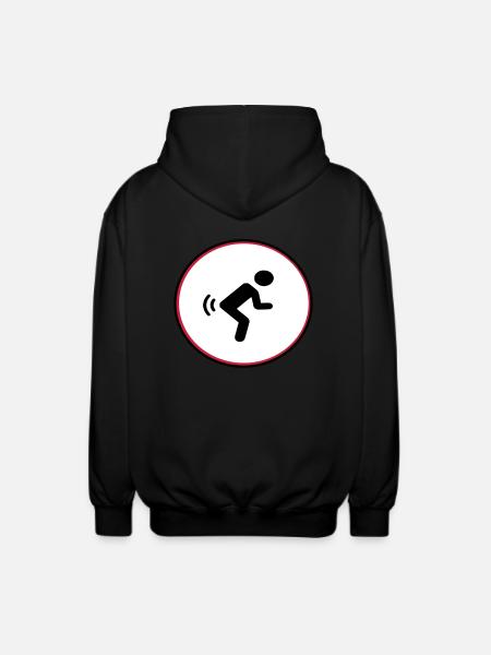 fart - Unisex Hooded Jacket - black