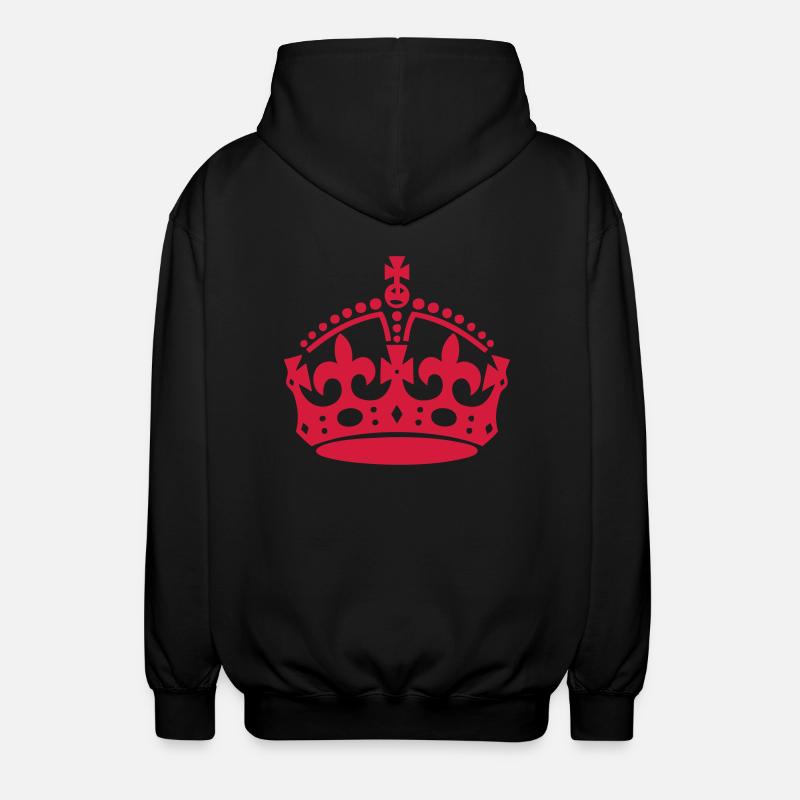 Crown, King, Princess - Veste à capuche unisexe - noir