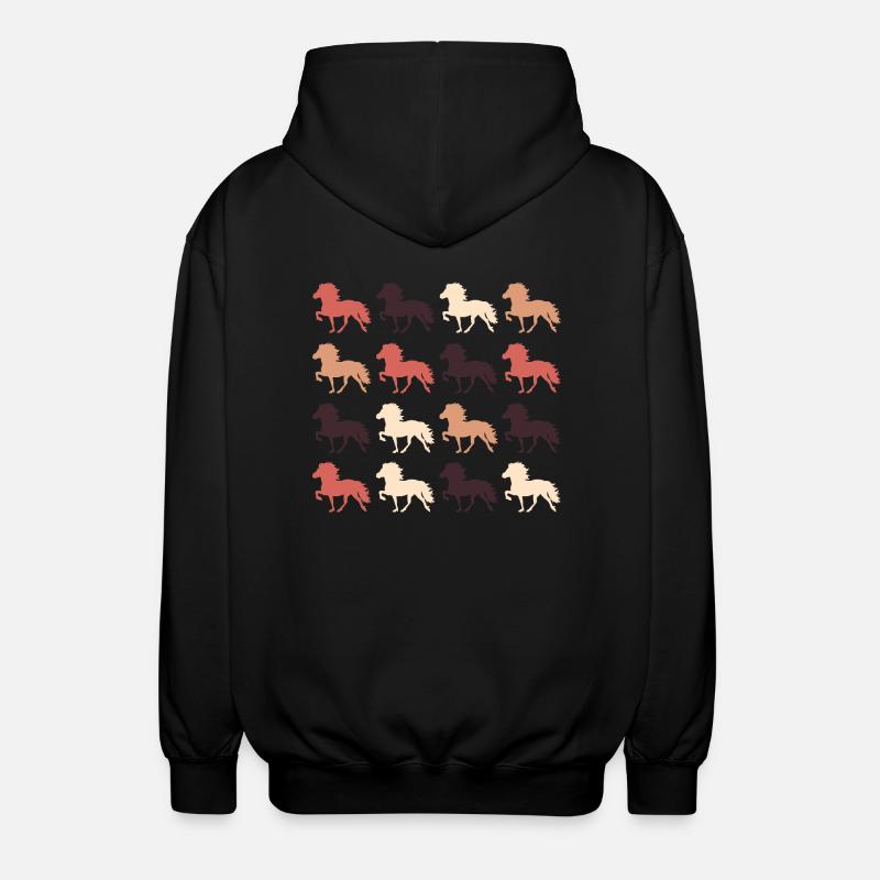 Isandpferd - Unisex Kapuzenjacke - Schwarz