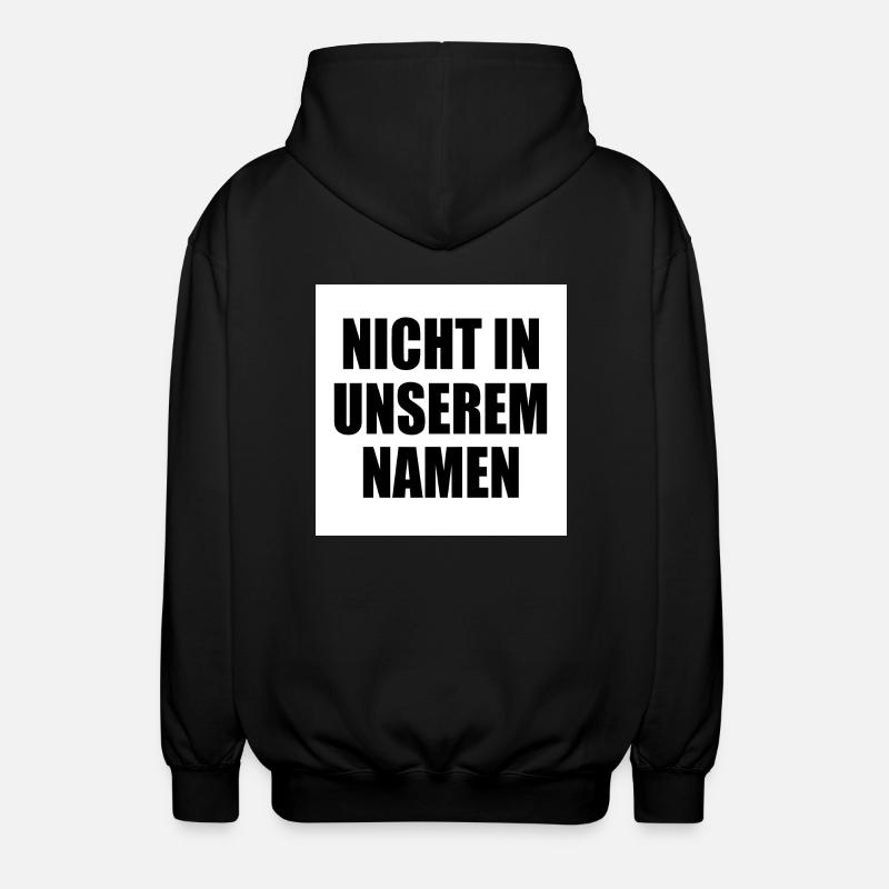 Pas en mon nom - Veste à capuche unisexe - noir