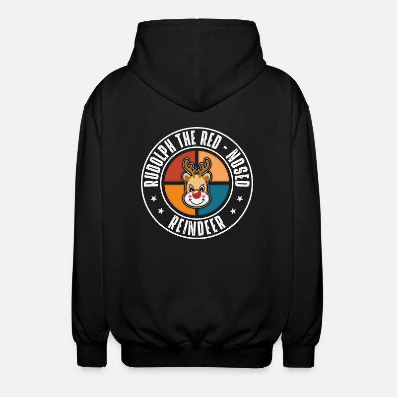 Rudolph - Unisex Kapuzenjacke - Schwarz