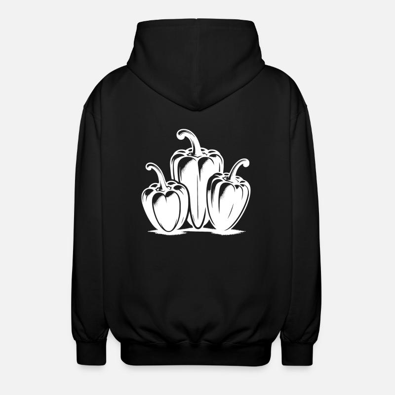 Poivrons classiques Trois Poivres - Veste à capuche unisexe - noir