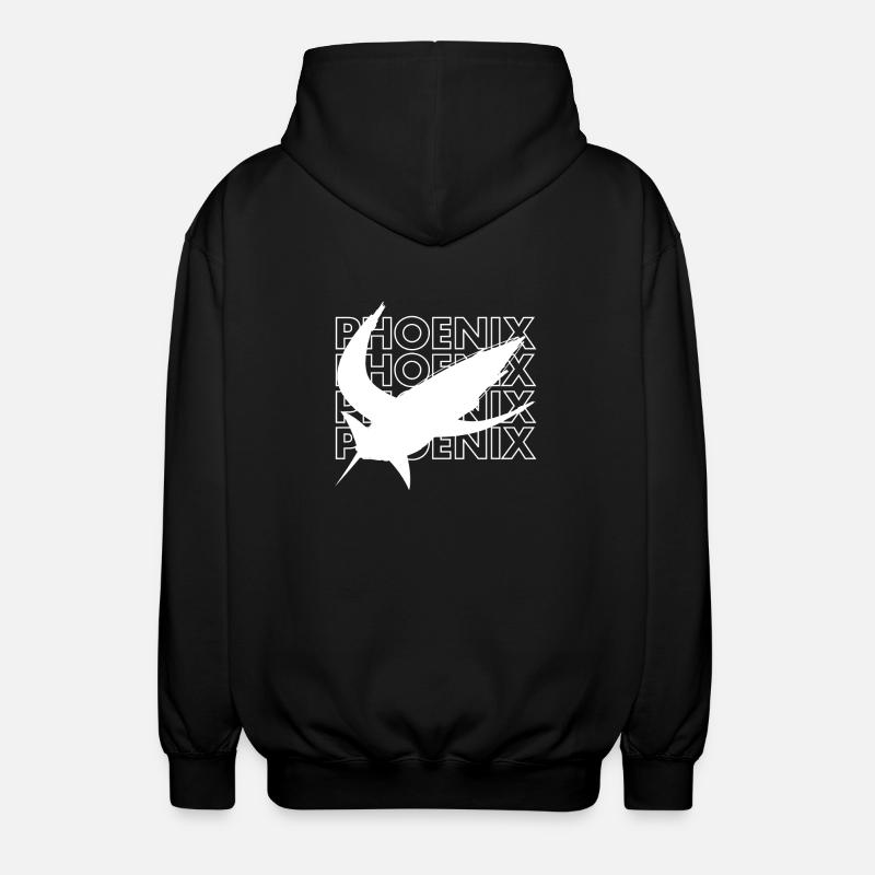 PHOENIX - Unisex Kapuzenjacke - Schwarz